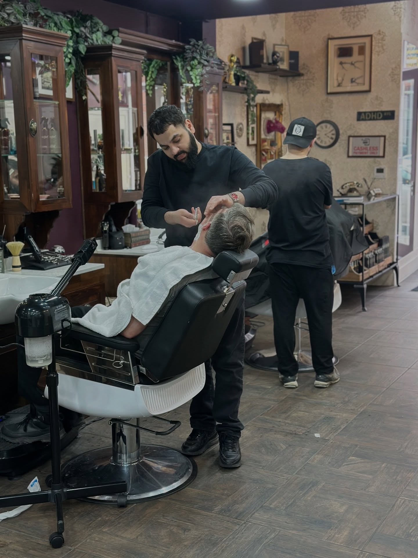 Inside East and Bull barbershop